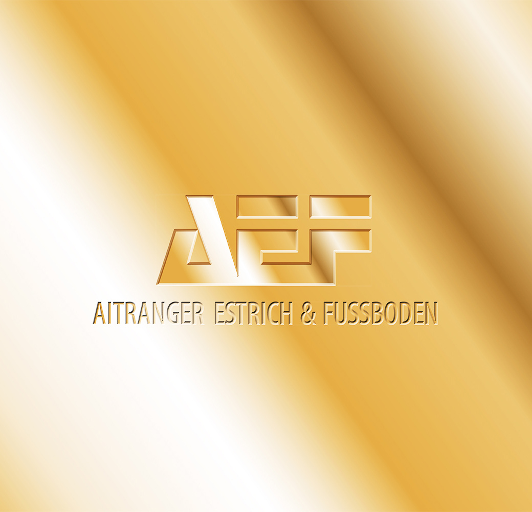 AEF Logo auf goldenem Hintergrund